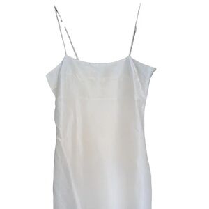 BURBERRY Camisole Classic Silk Spaghetti Strap Tank Designer Luxury White Slip 8